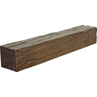 Ekena Millwork 8 H 12 D 36 W Riverwood Fau Wood Kamin Mantel, Premium Hickory