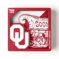 YouthEfan NCAA Oklahoma Soons 3D serija logotipa Magnet