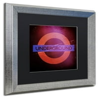 Zaštitni znak likovne umjetnosti Podzemna gradska umjetnost Umjetnost Londona Canvas Art by Philippe Hugonnard Black