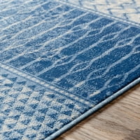Umjetnički tkalci Monaco Plemensko prostirka, jarko plava, 7'10 krug