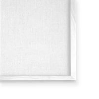 Stupell Industries podebljano plavo prugasto zakrivljeno rep grafičke umjetnosti bijela uokvirena umjetnička print