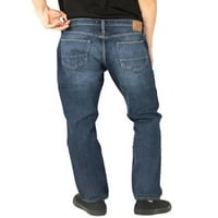 Silver Jeans Co. Muški Machray Classic FIT FIT SARCH LOG Traperice - Veliki i visoki, veličine struka 38-56