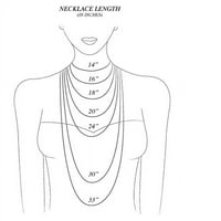 & M 18 srebrni ton pozlaćen jednostruki trokut ženskog modne ogrlice