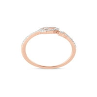 18-karatni dijamantni prsten od 10-karatnog dijamanta od 10-karatnog ružičastog zlata