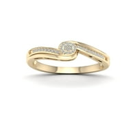 1 10-karatni dijamant, 10-karatni prsten od žutog zlata
