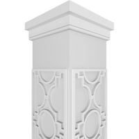 Ekena Millwork 12 W 10'H Obrtni klasični kvadratni ne-konusni gipsum fretwork stupac W Prairie Capital & Prairie