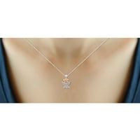 Ogrlica s dijamantskim leptirom Halloween nakit - Ogrlica naglaska bijeli dijamant Halloween - Lanac od srebrnog