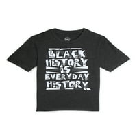 Crna Majica mjesec povijesti, veličine 4-18