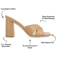 Kolekcija Journee Womens chazs tru Comfort pjena veganska kožna sandala sa sandalama