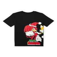 Sonic The Hedgehog Boys božićna grafička majica, veličine 4-18