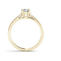 Carat T.W. Dijamantski klasični zaručnički prsten u žutom zlatu od 14KT