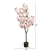 Gotovo prirodno 5 'cvjetanje trešnje umjetno stablo